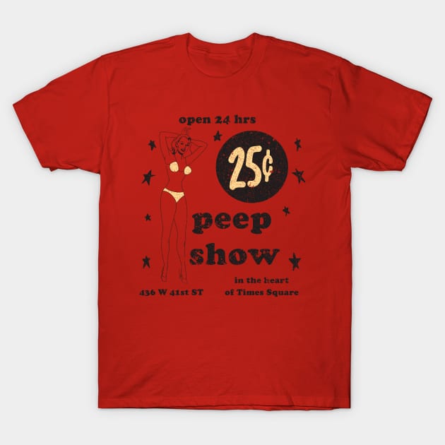 25 Cent Peep Show (vintage/distressed) T-Shirt by n23tees